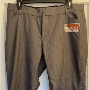 Grey Denim Dress Pants